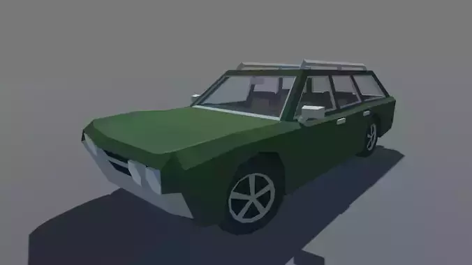 Muscle Car Station Wagon with Interior MOBILE READY