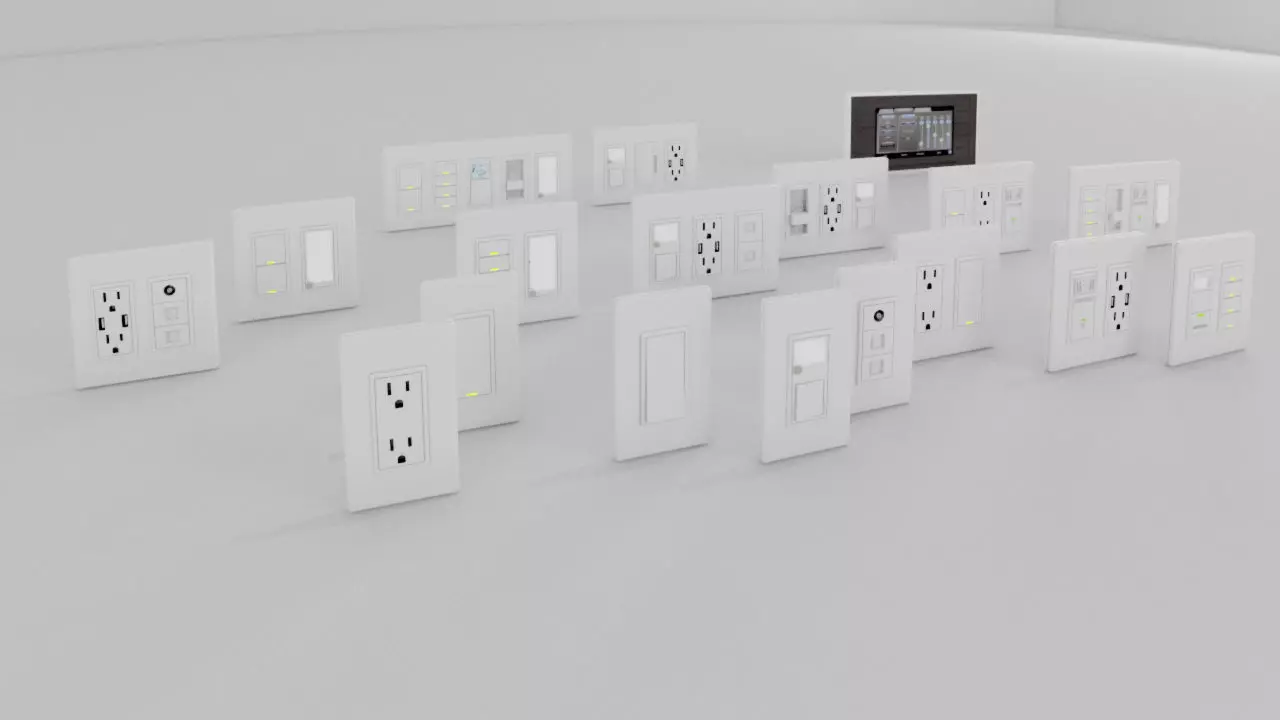 accesorios electricos Low-poly 3D model_0