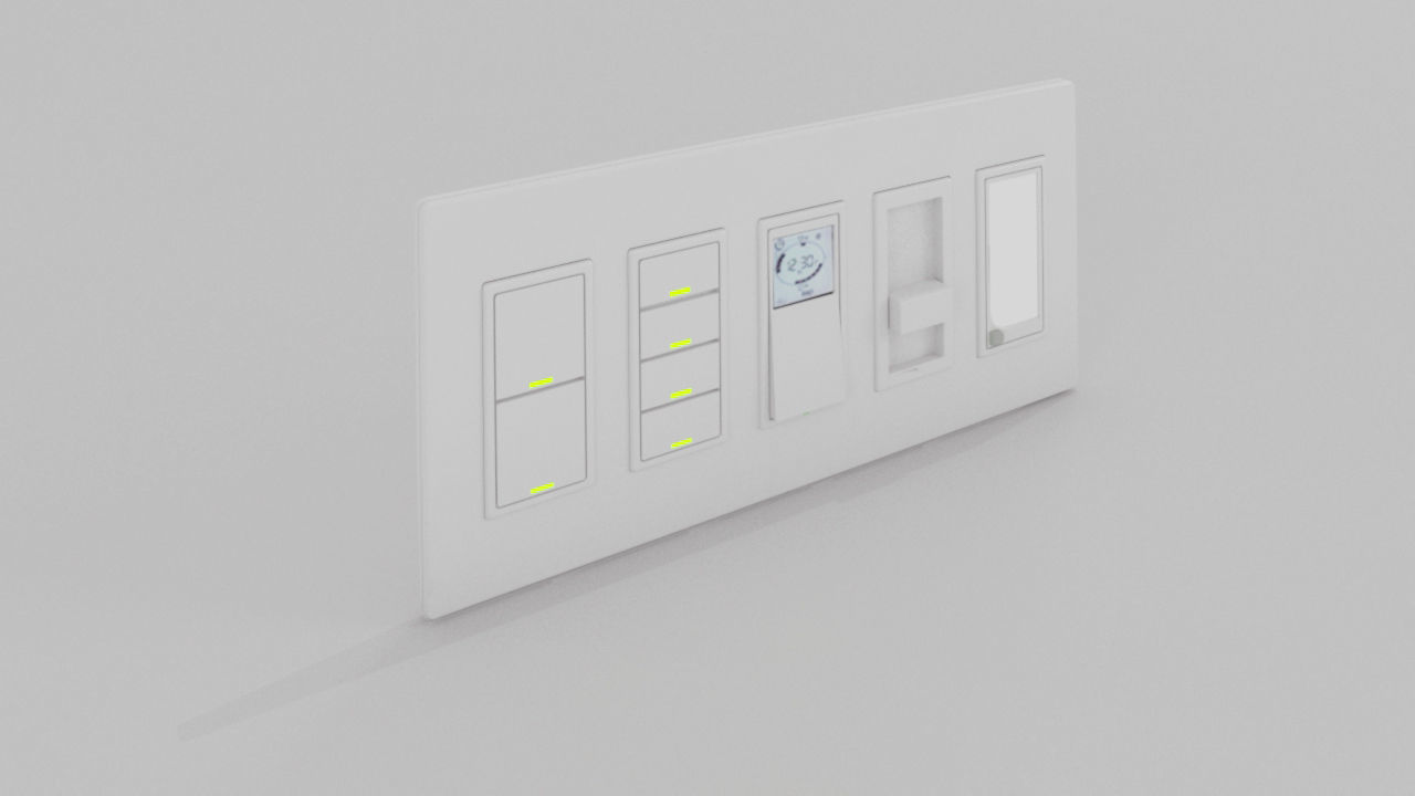 accesorios electricos Low-poly 3D model_1