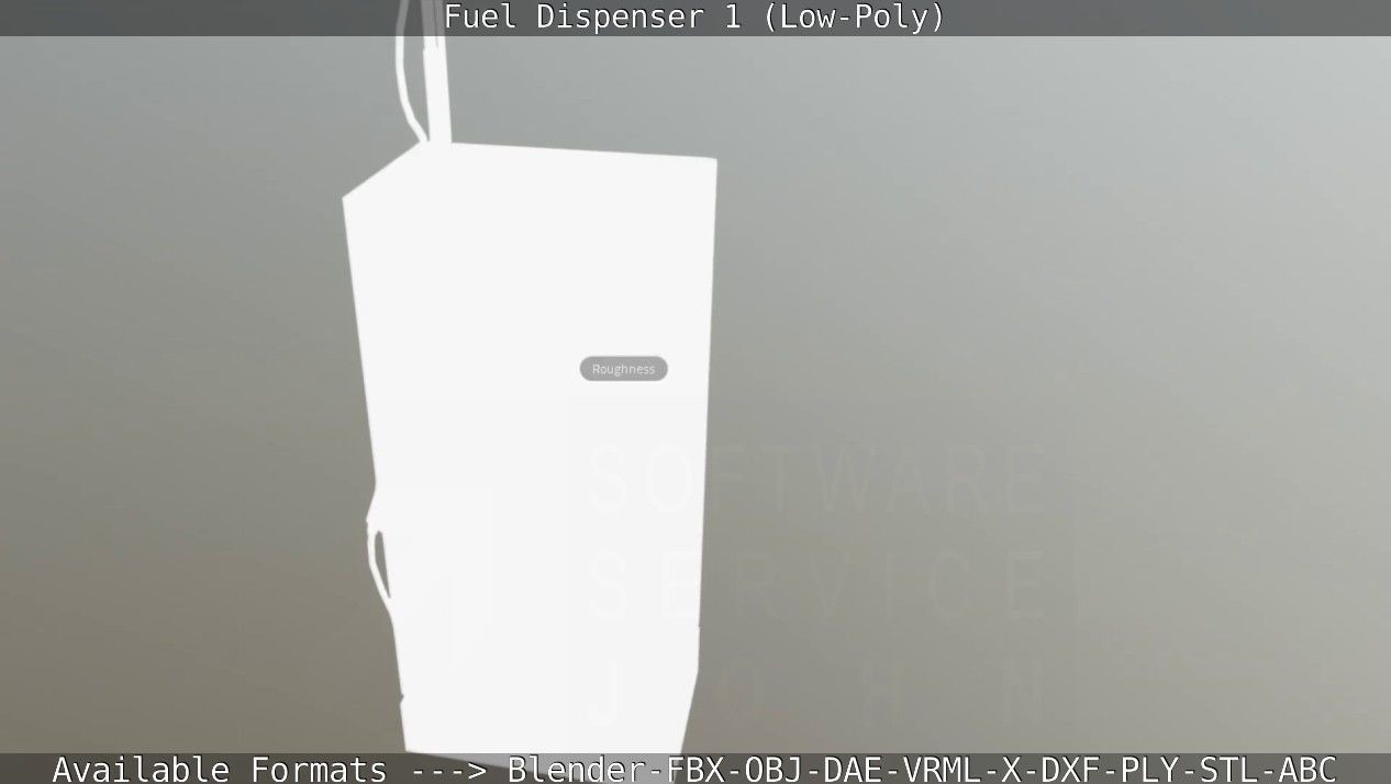 Fuel Dispenser 1 low-poly Low-poly 3D model_40