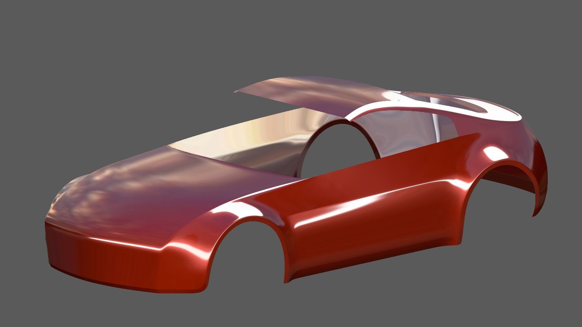 Sports car model 3D model_6