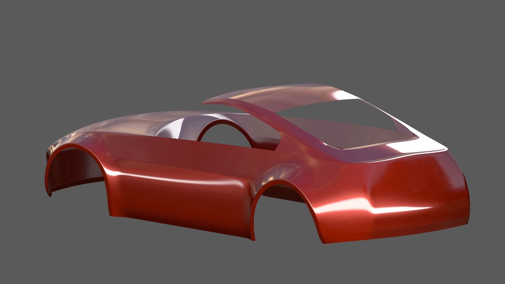 Sports car model 3D model_7