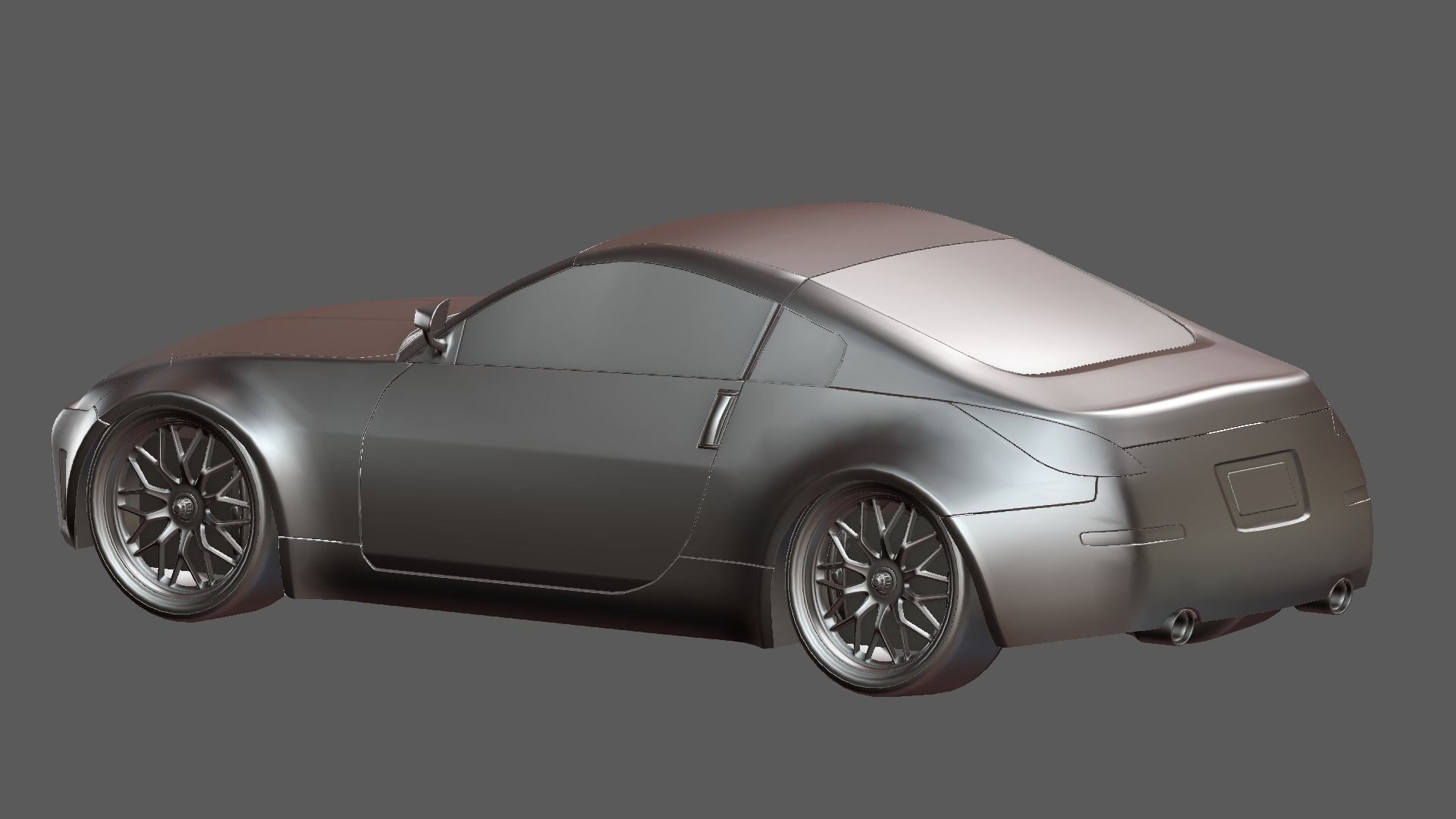 Sports car model 3D model_5