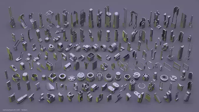 HardSurface Random KIT v1 3D model