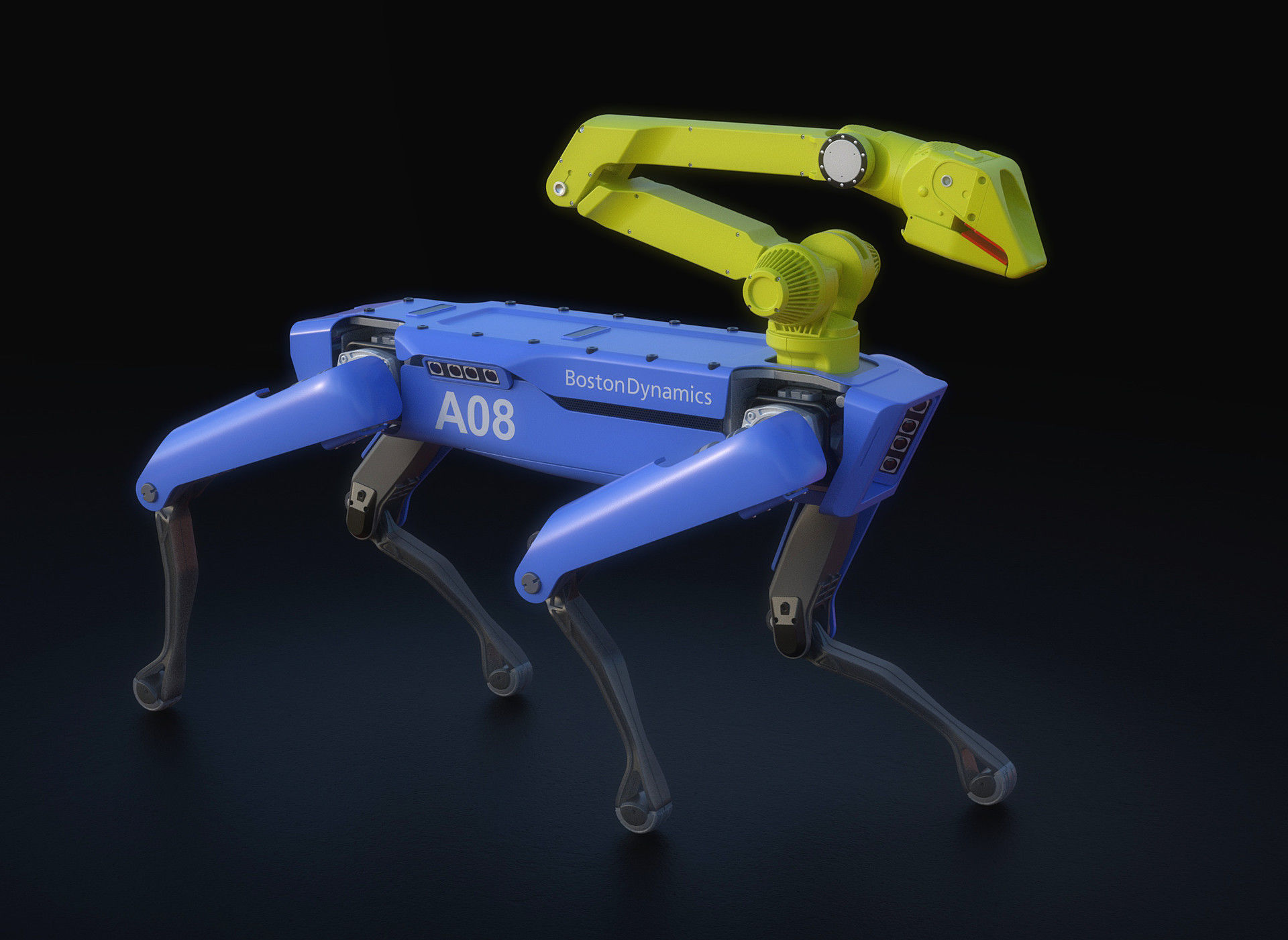 SpotMini robotic dog 3D model_1