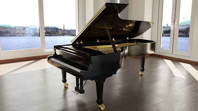 Grand Piano 3d Model 3D model