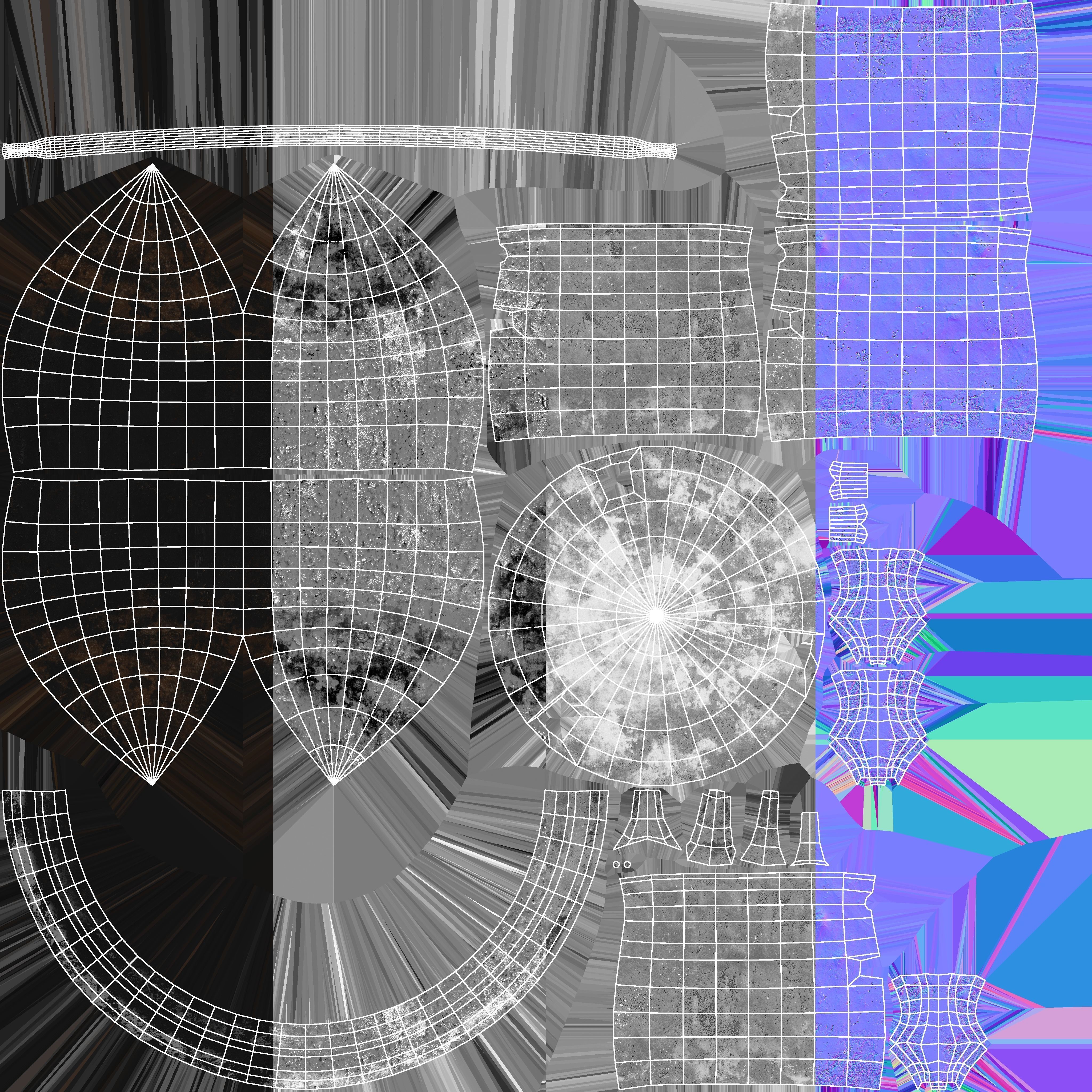 Cauldron Low-poly 3D model_10