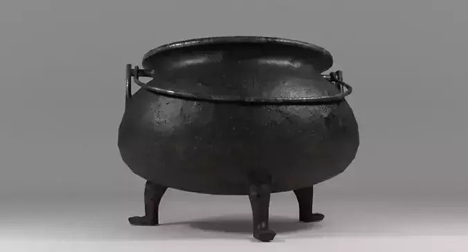 Cauldron Low-poly 3D model