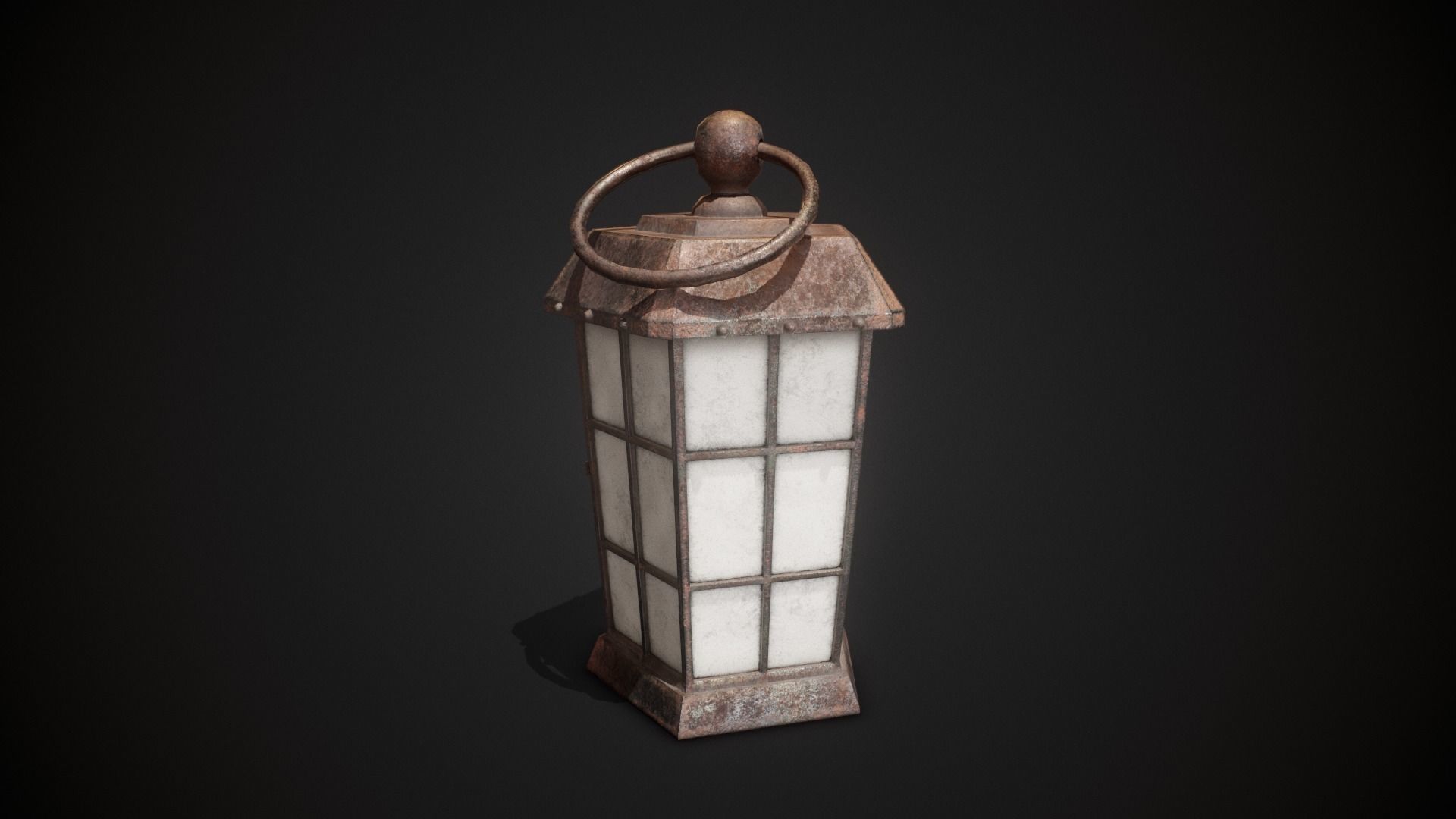 PBR Pirate Lantern Low-poly 3D model_1