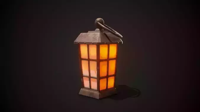 PBR Pirate Lantern Low-poly 3D model PBR Pirate Lantern Low-poly 3D model