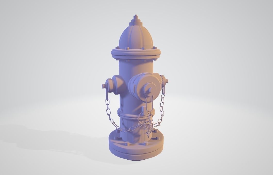 Fire Hydrant 20 - Patriotic American Flag Fireplug 3D model_10