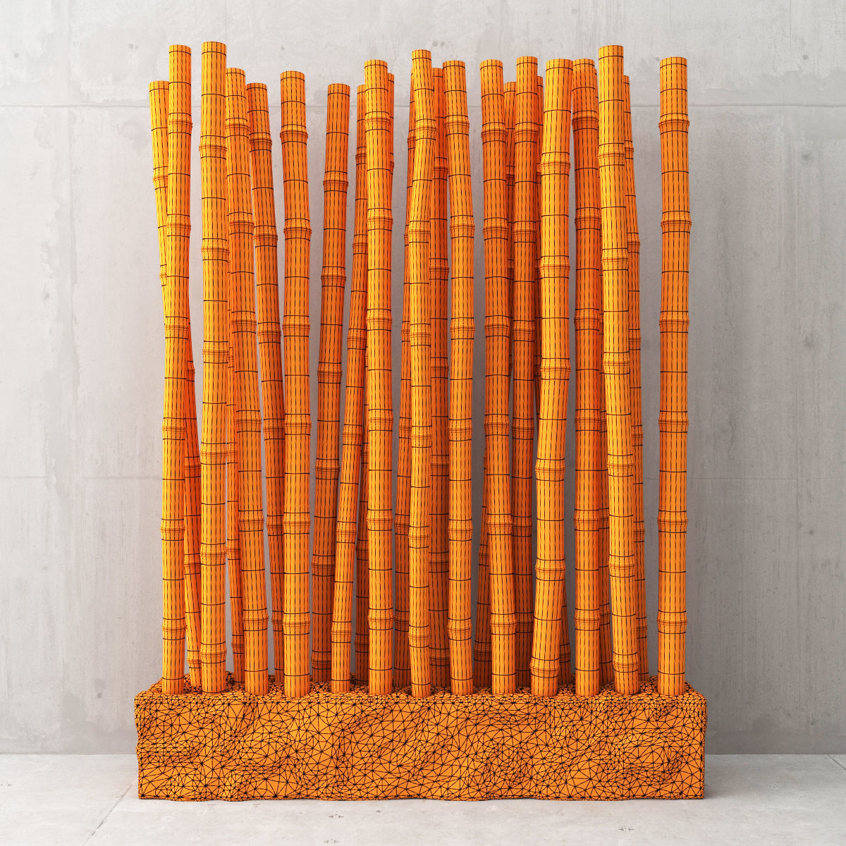 Bamboo decor n25 3D model_5