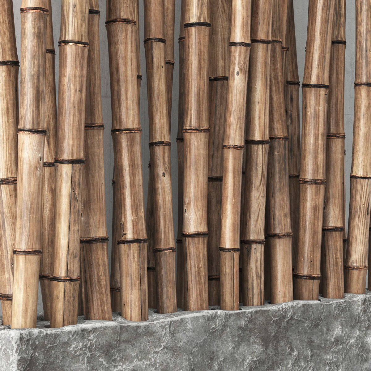 Bamboo decor n25 3D model_2