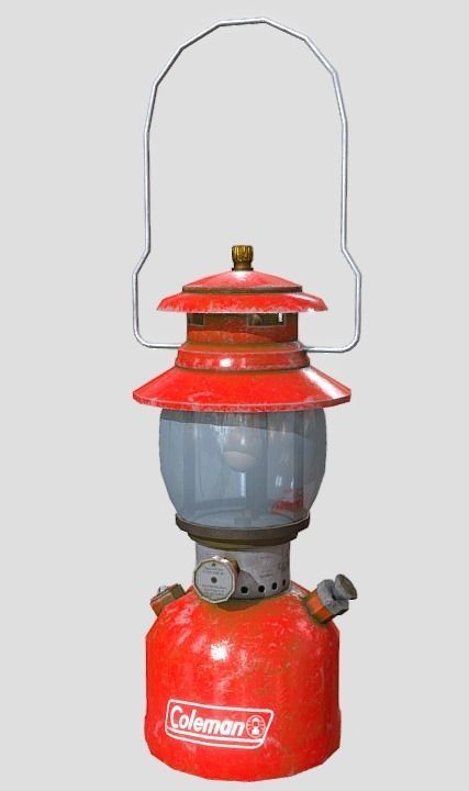 Coleman Lantern Low-poly 3D model_3