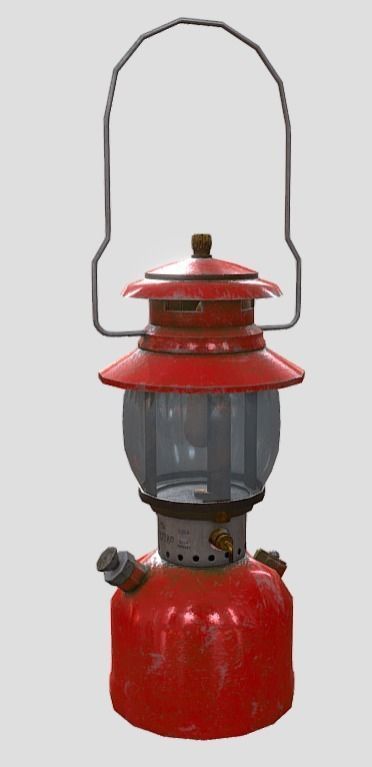Coleman Lantern Low-poly 3D model_4