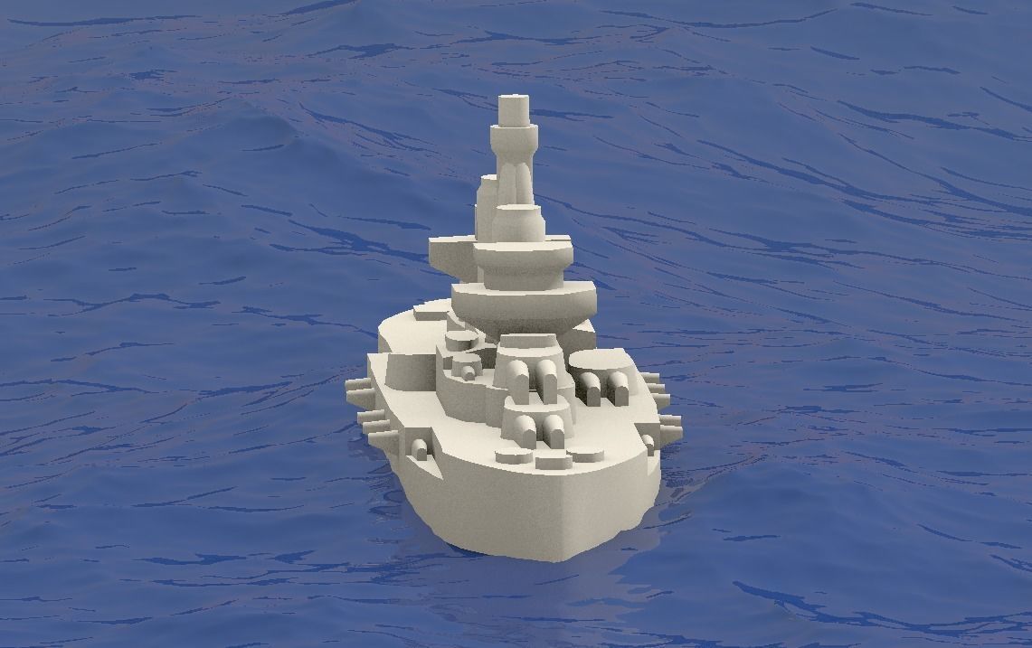 Dreadnought Minas Gerais 3D print model_9