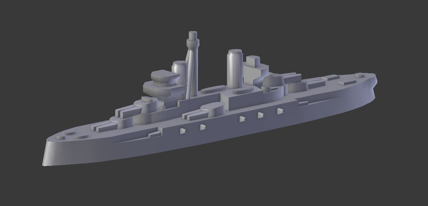 Dreadnought Minas Gerais 3D print model_19