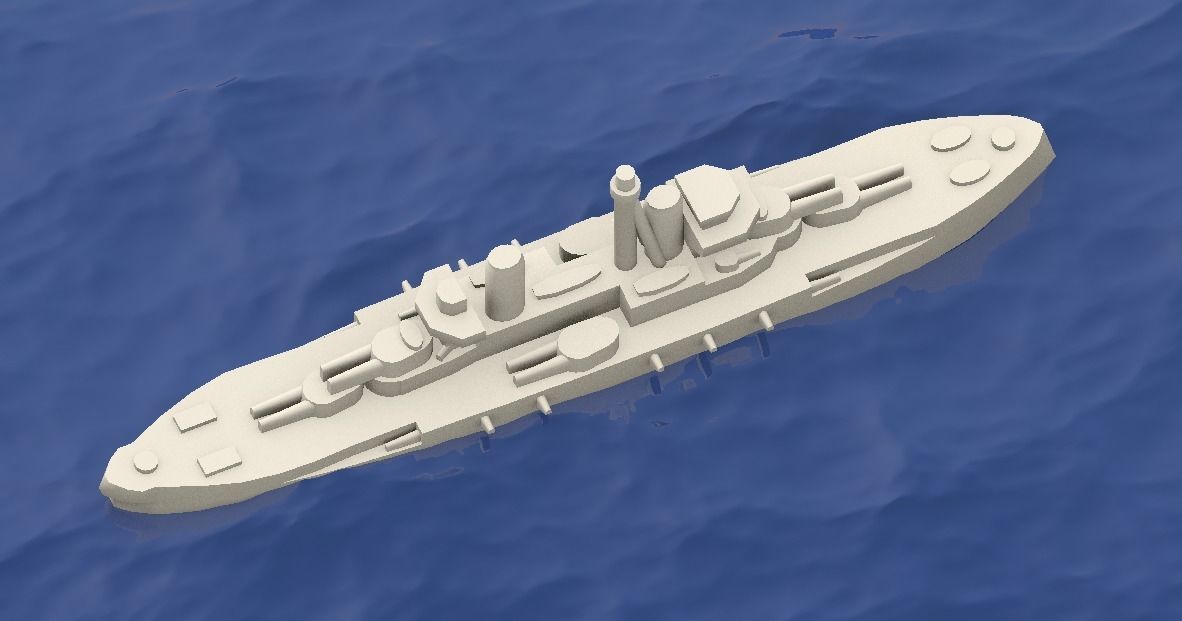 Dreadnought Minas Gerais 3D print model_7