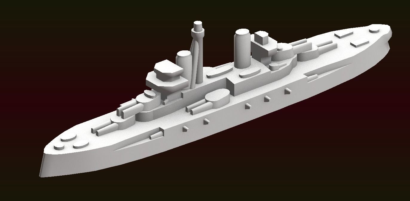Dreadnought Minas Gerais 3D print model_11