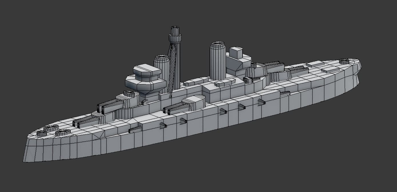 Dreadnought Minas Gerais 3D print model_21