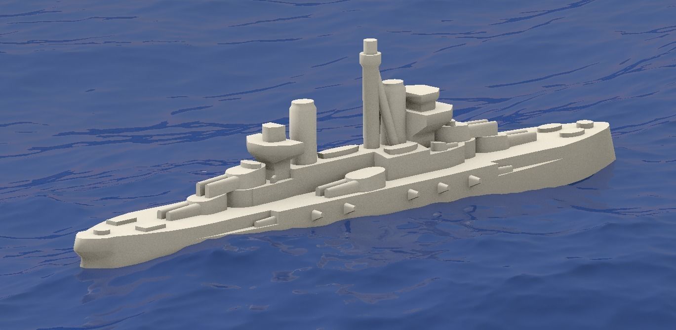 Dreadnought Minas Gerais 3D print model_6