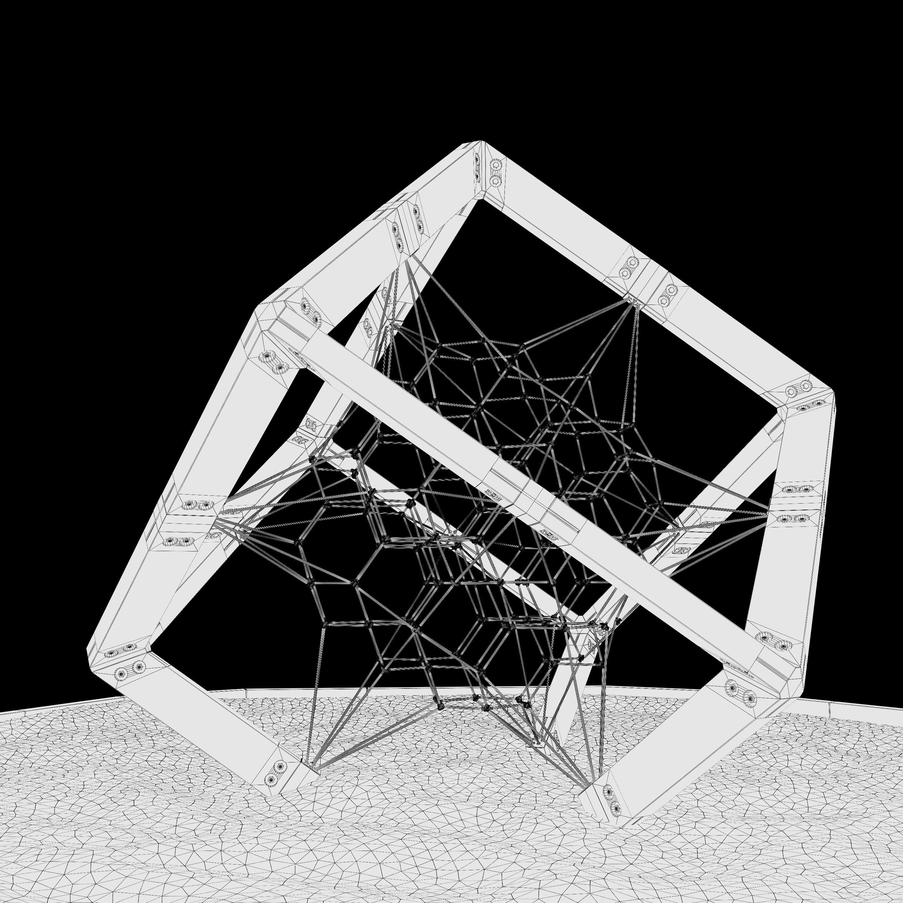 modern playground Berliner Cube 3D model 3D model_1