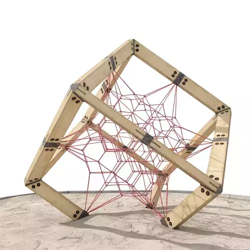 modern playground Berliner Cube 3D model 3D model