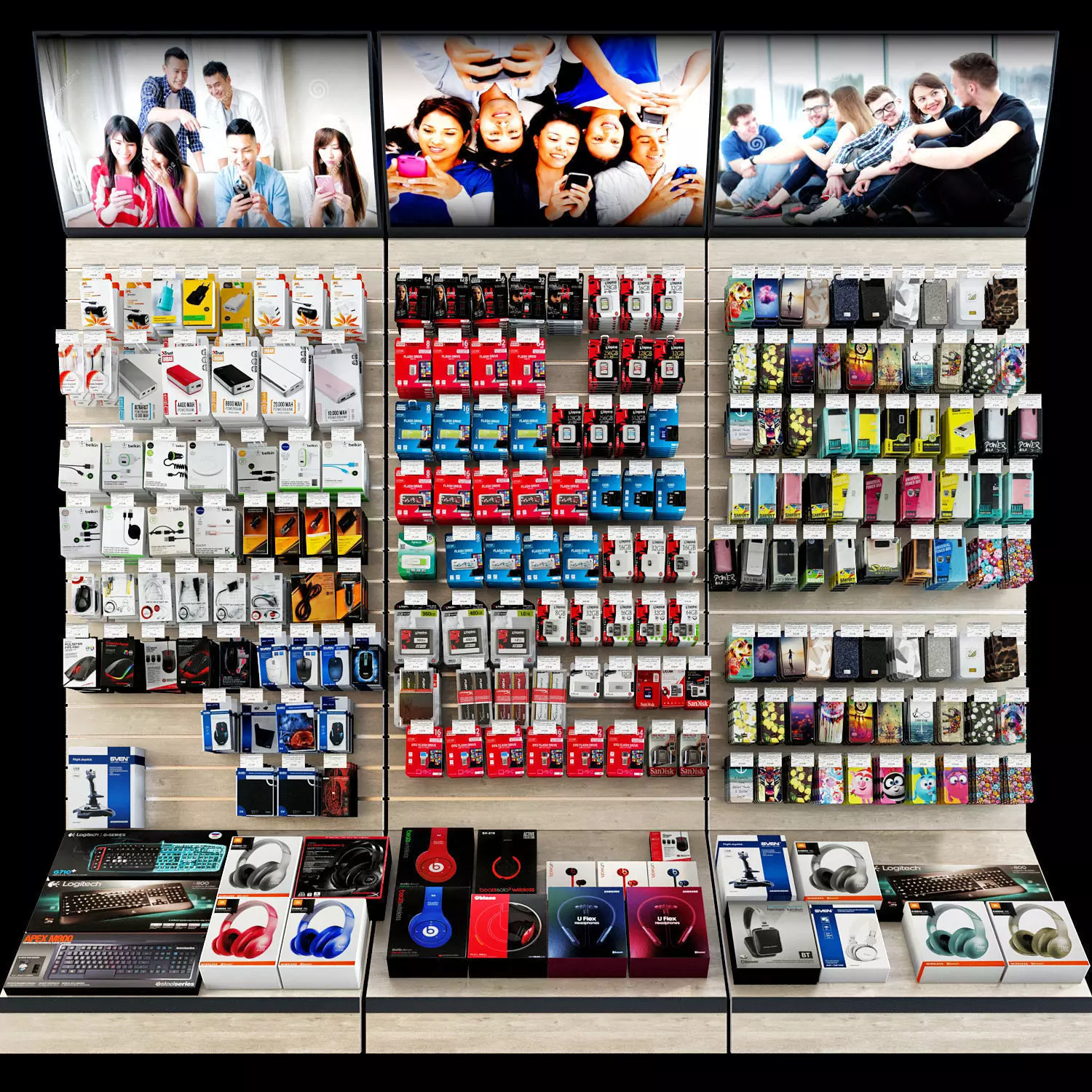 Computer acesories Store 3D model_0