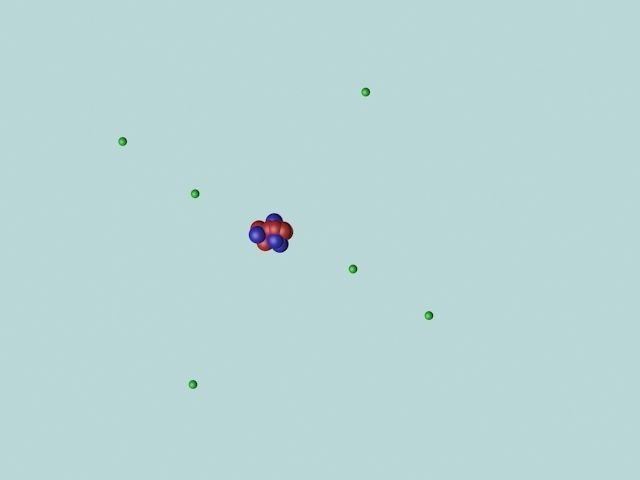 Carbon atom 3D model