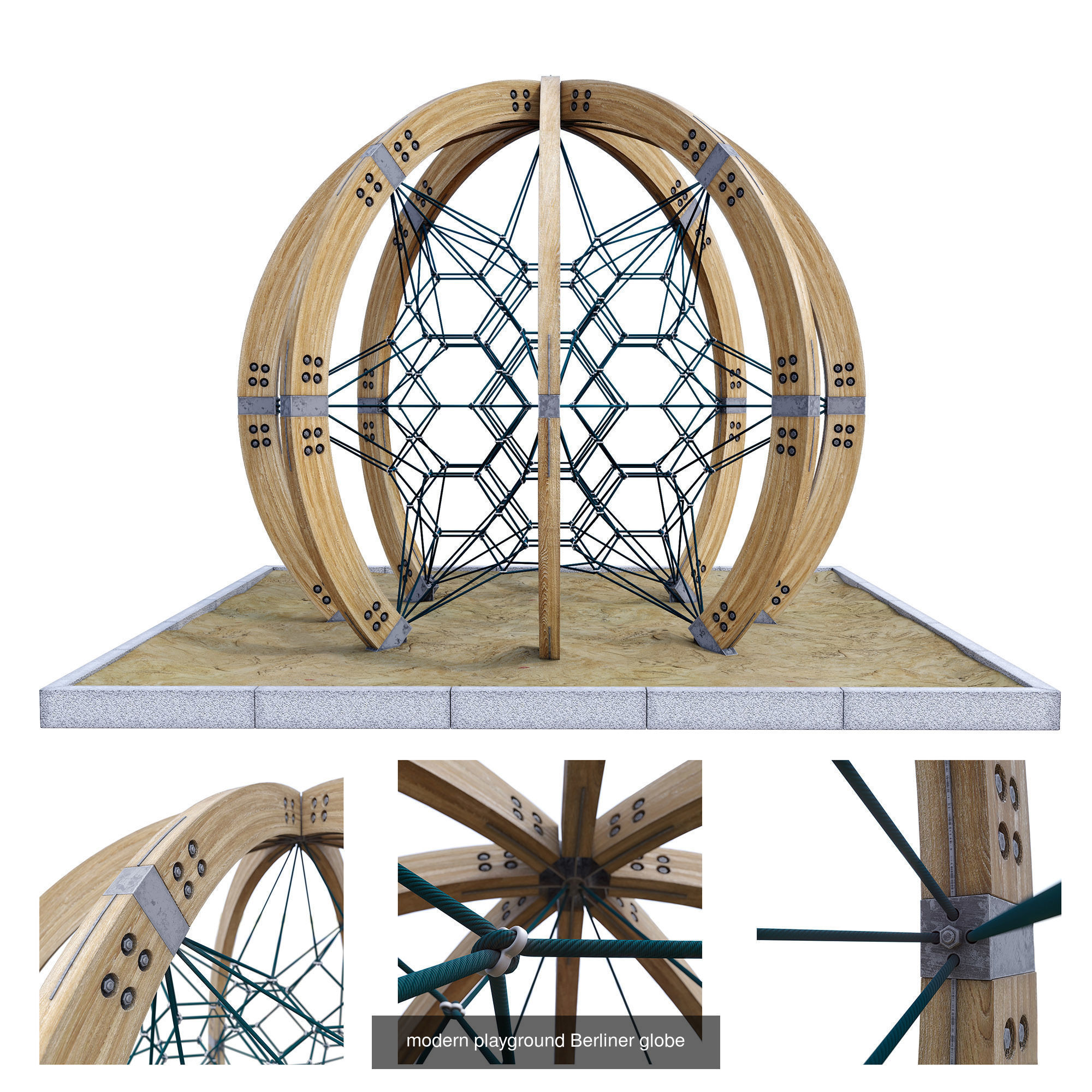 Modern playgrounds Berliner Cube Globe Boo 3D Model Collection_1