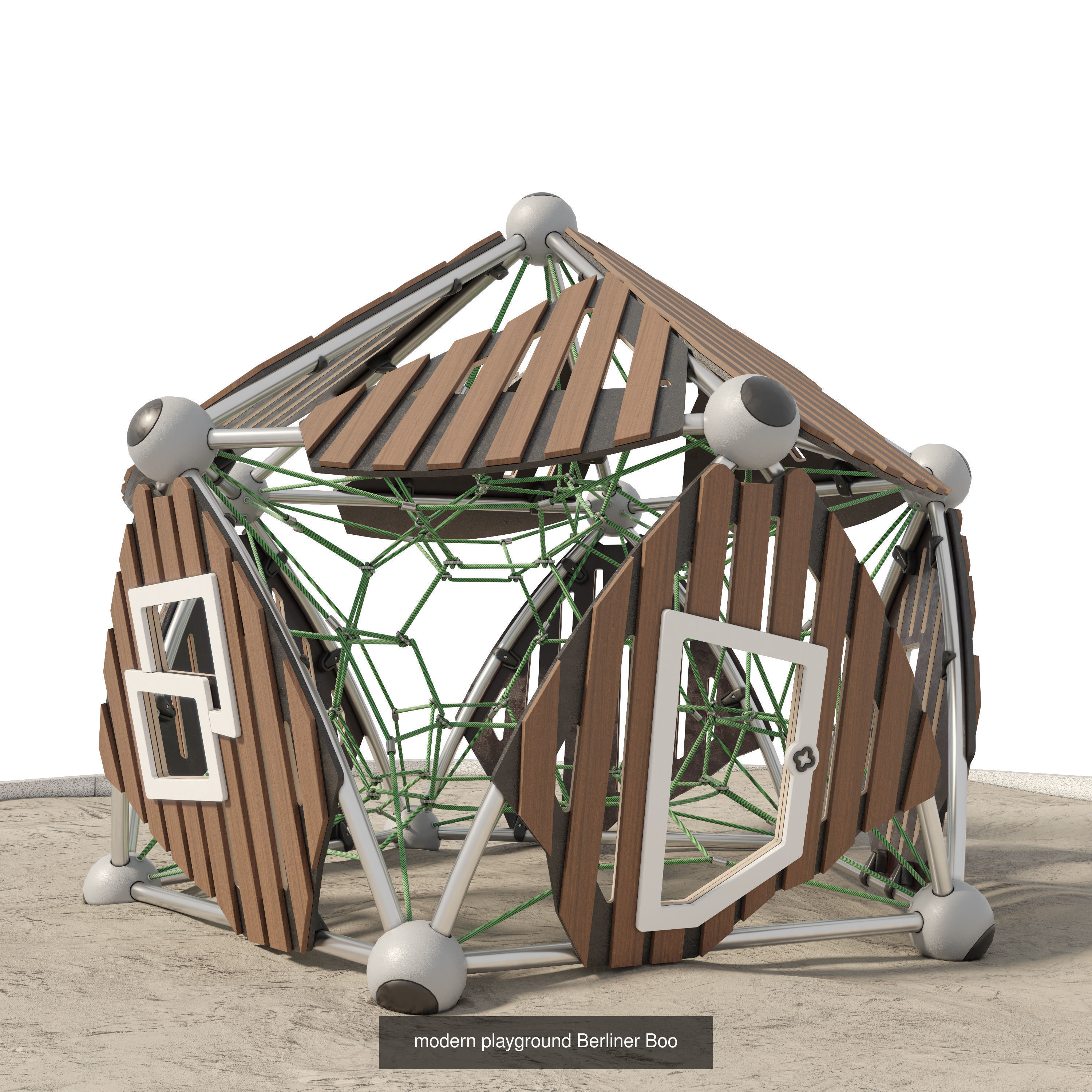 Modern playgrounds Berliner Cube Globe Boo 3D Model Collection_2