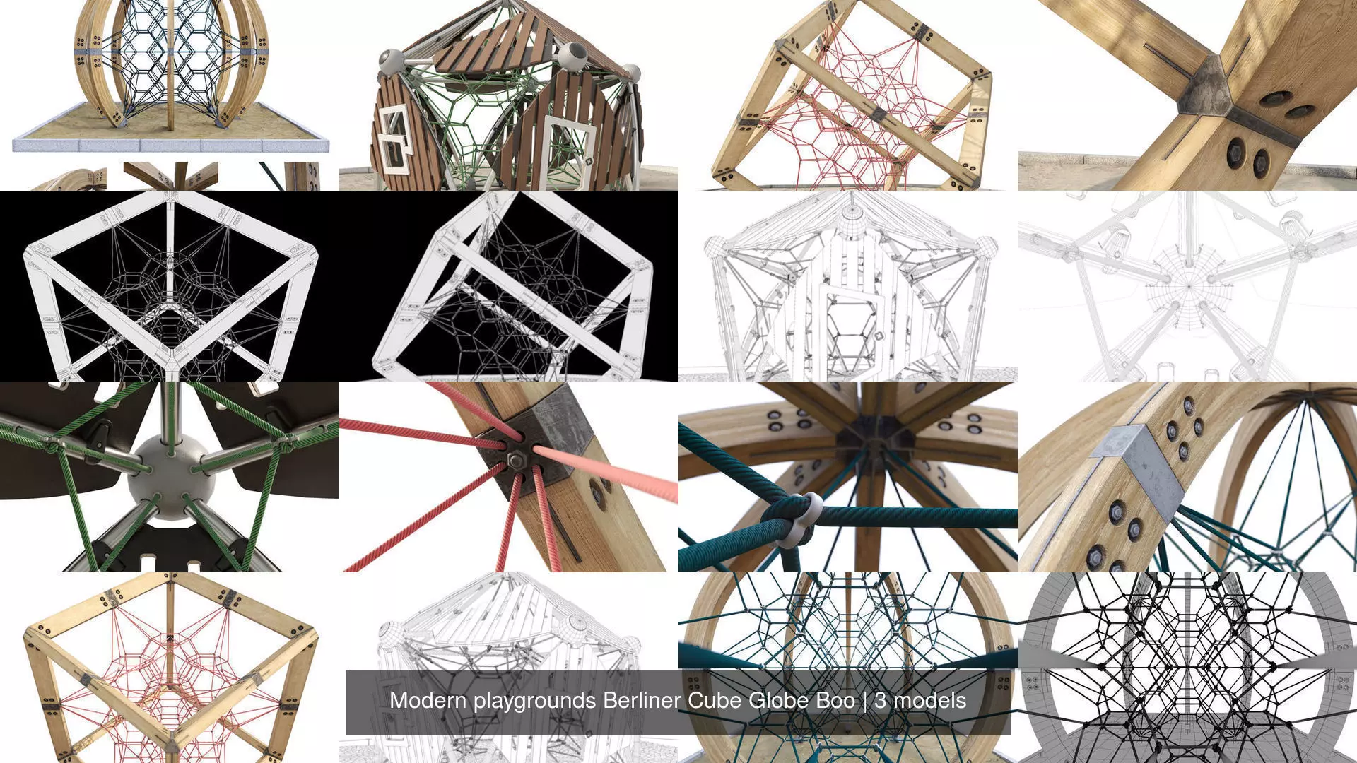 Modern playgrounds Berliner Cube Globe Boo 3D Model Collection_0