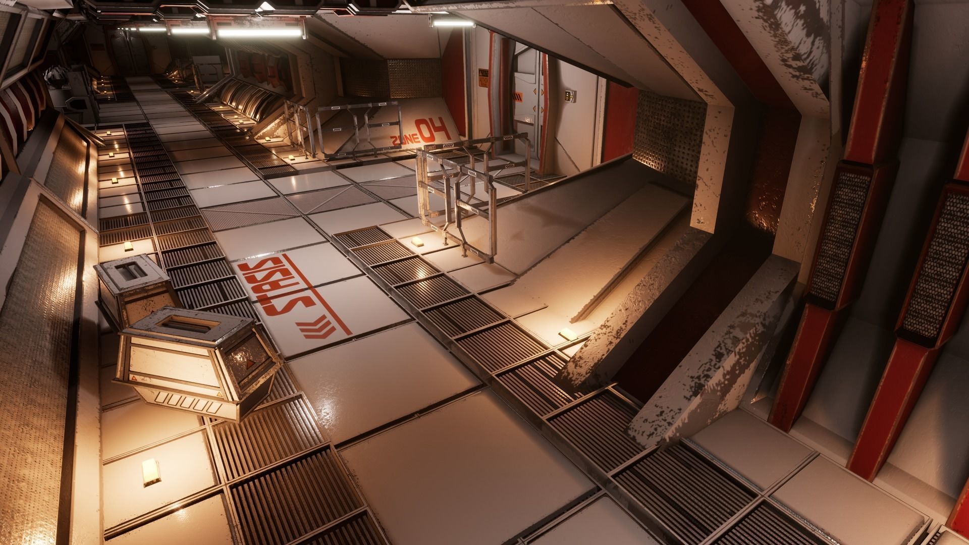 Retro Sci-fi Modular Environment Kitbash Low-poly 3D model_11