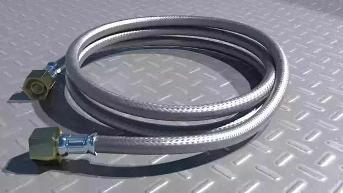 Pneumatic Hose Cable 3D model