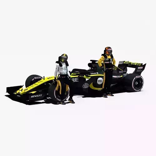 Renault Sport F1 RS18 Low-poly 3D model