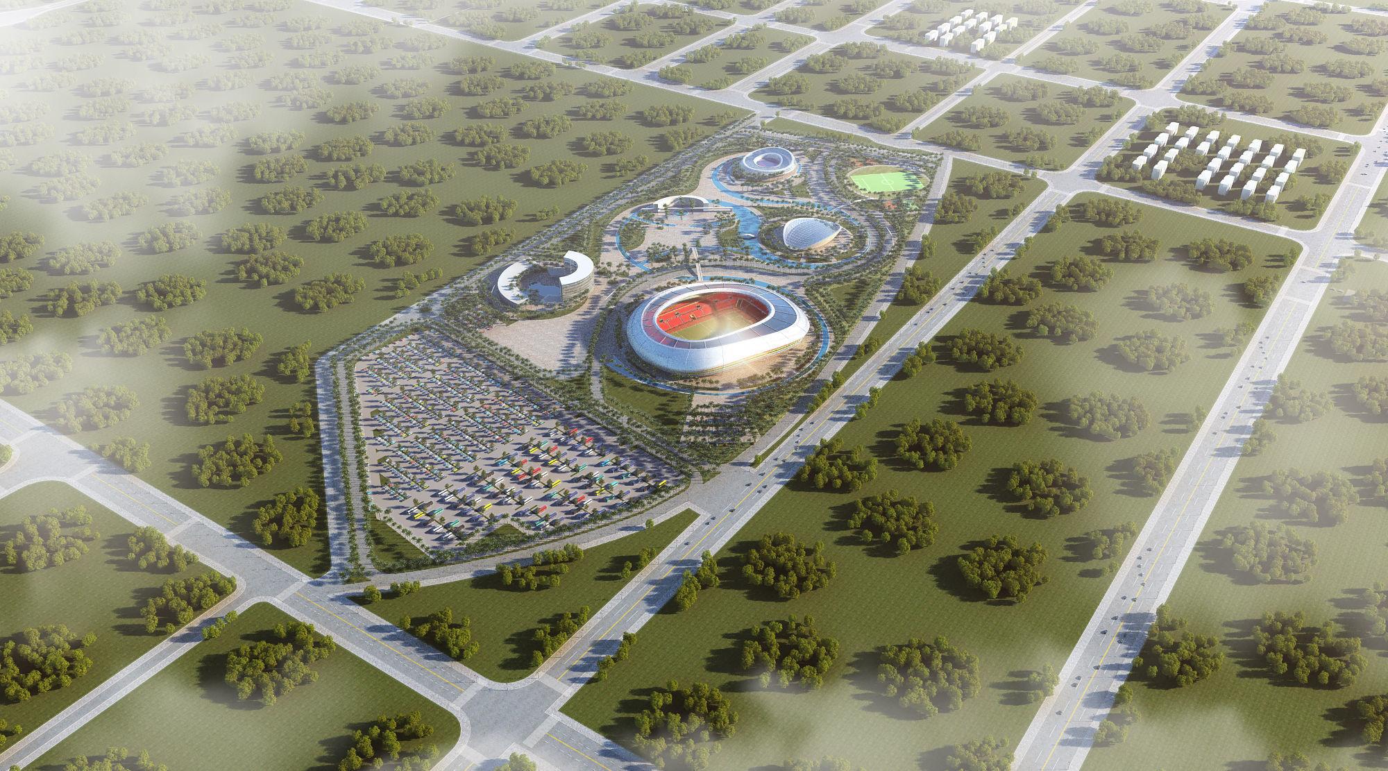 Stadium full scene 3d 3D model_3
