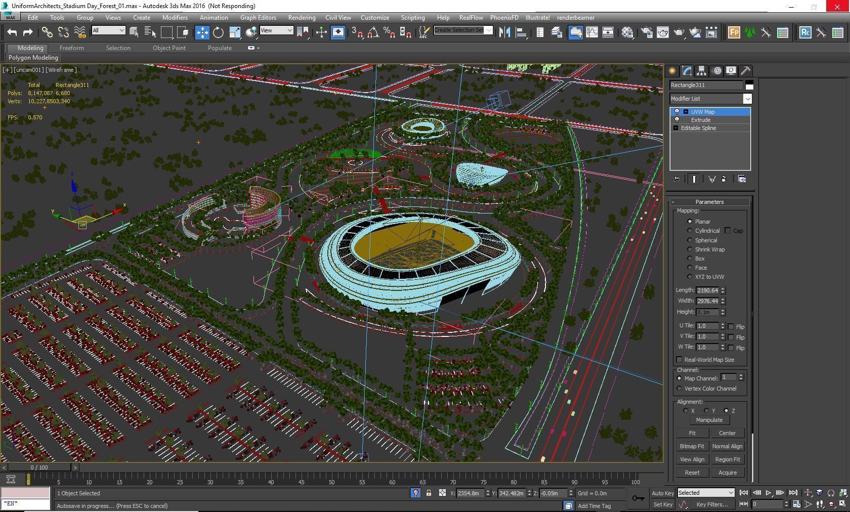 Stadium full scene 3d 3D model_8