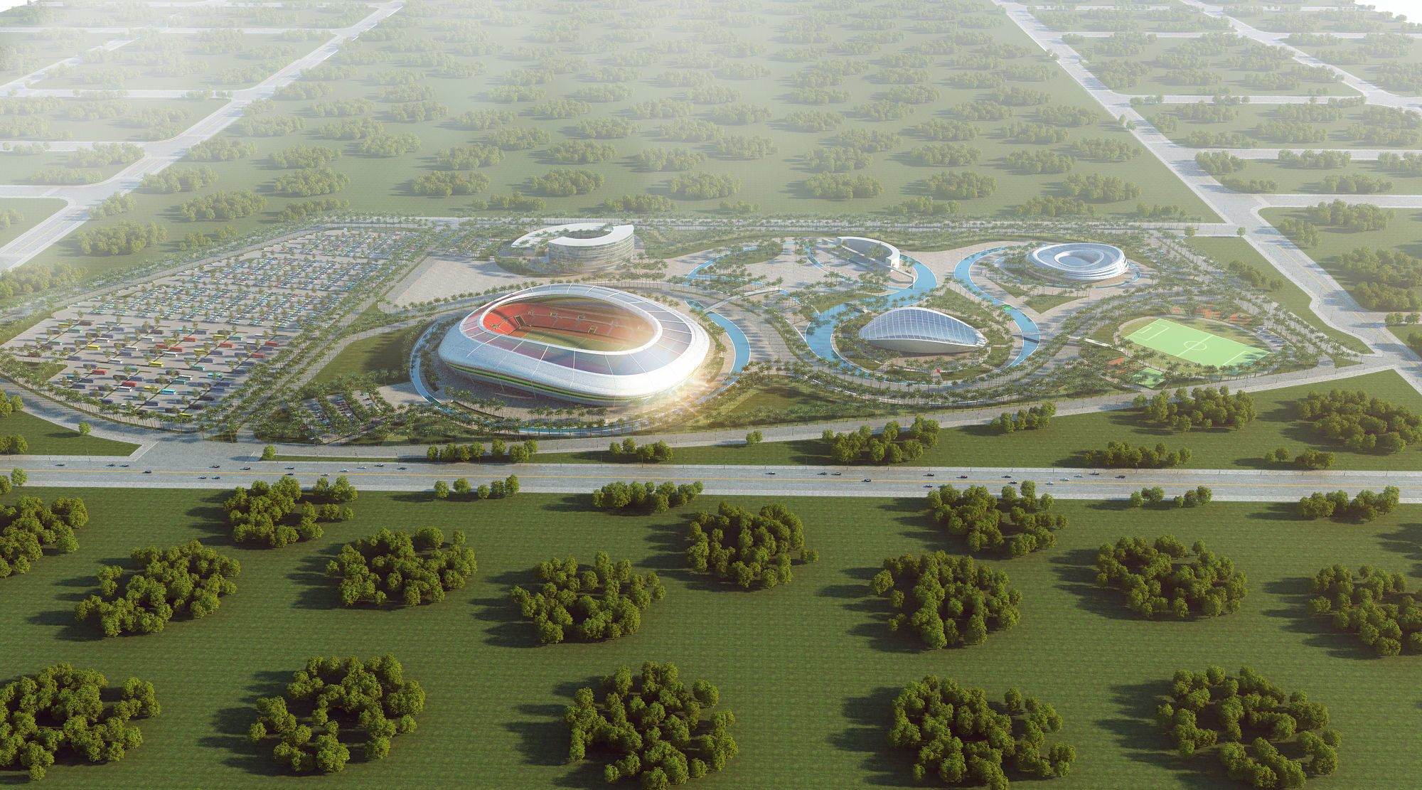 Stadium full scene 3d 3D model_2