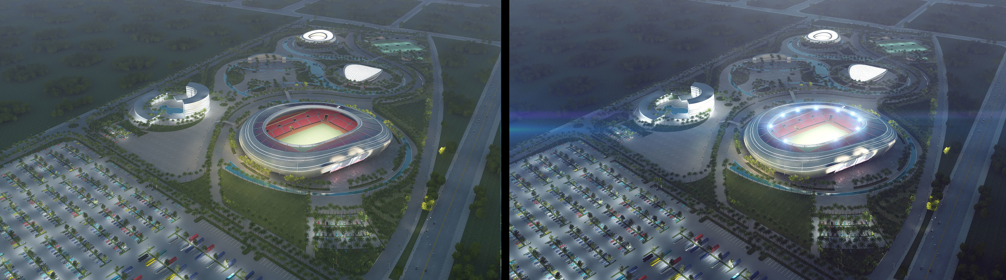 Stadium full scene 3d 3D model_7