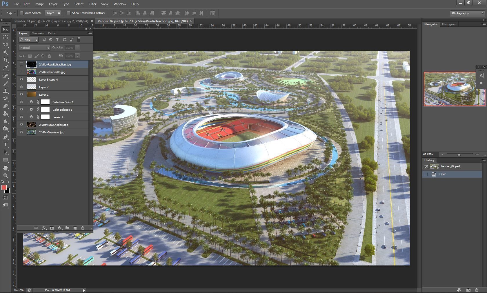 Stadium full scene 3d 3D model_11