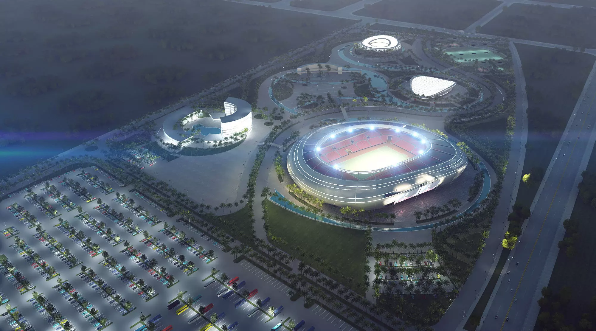 Stadium full scene 3d 3D model_0