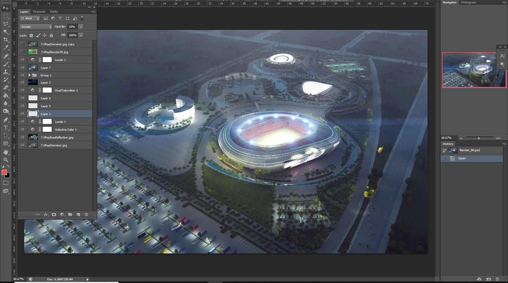 Stadium full scene 3d 3D model_13