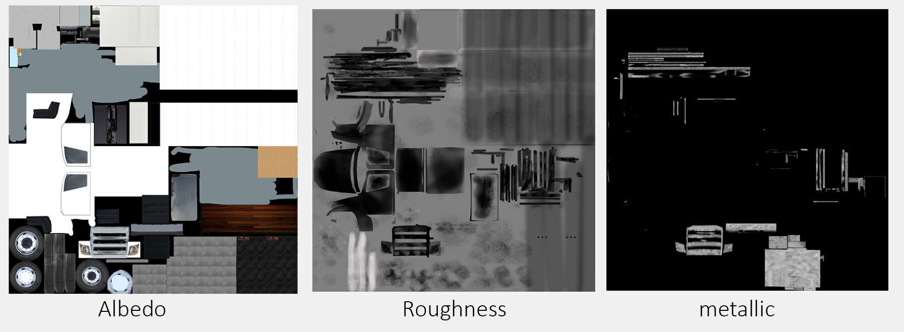 Hino 338 low poly box truck no logos used Low-poly 3D model_9