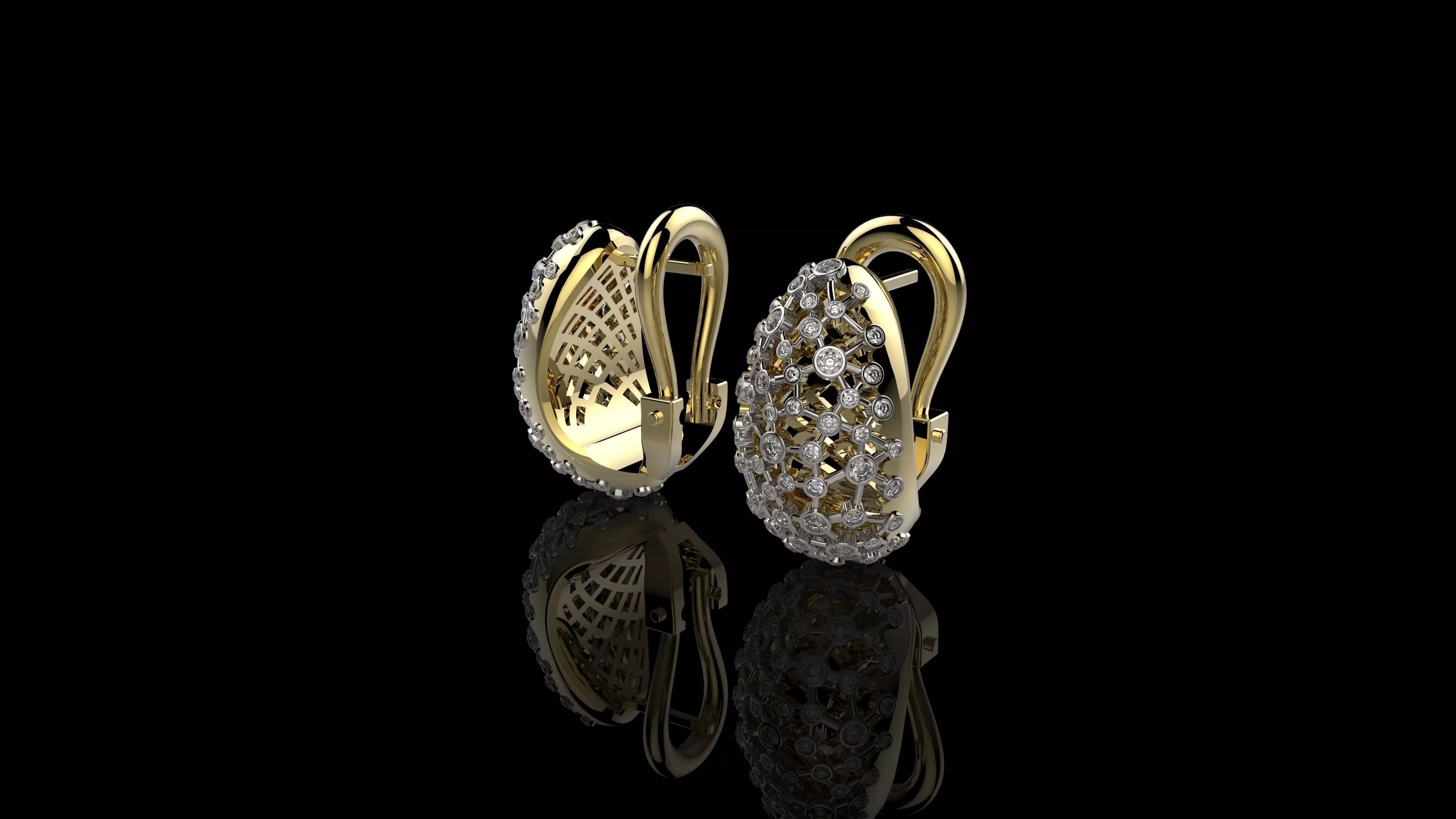 K EARRINGS N5 3D print model