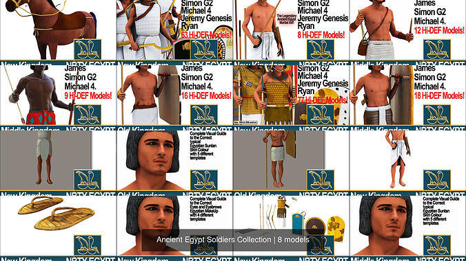 Ancient Egypt Soldiers Collection 