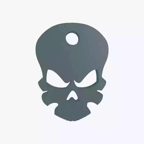 Death head keychain 3D print model