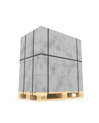 Foam concrete on the pallet 3D model