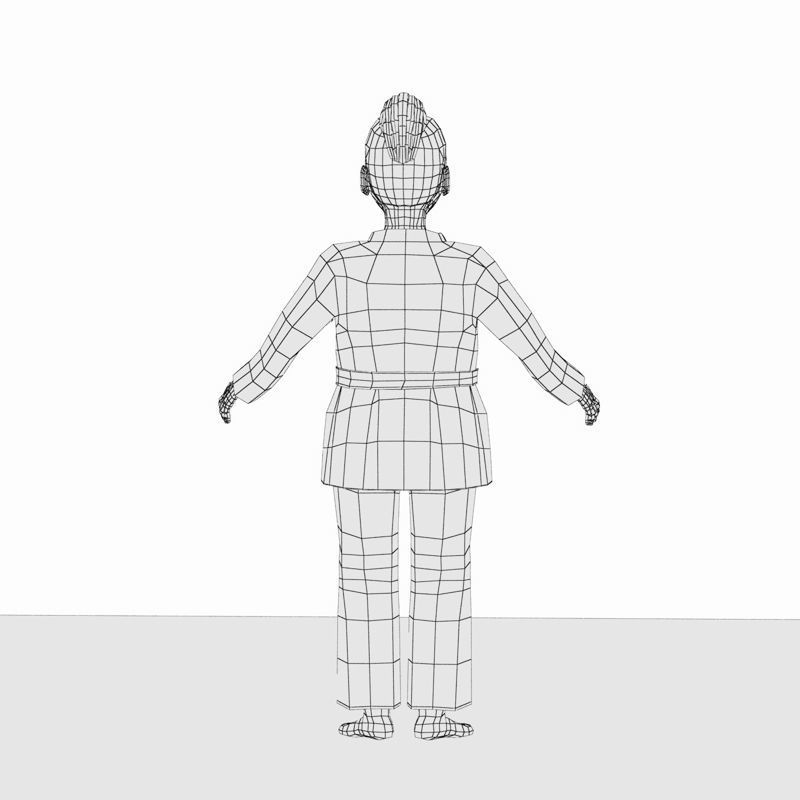 Naomi Low-poly 3D model_15