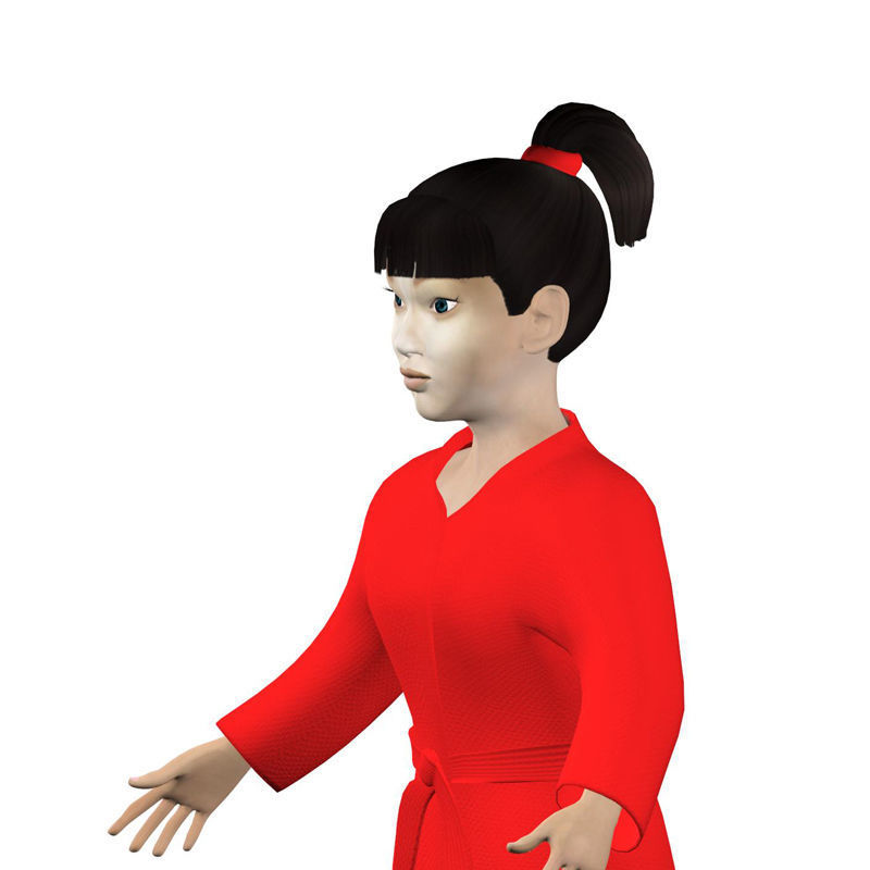 Naomi Low-poly 3D model_2