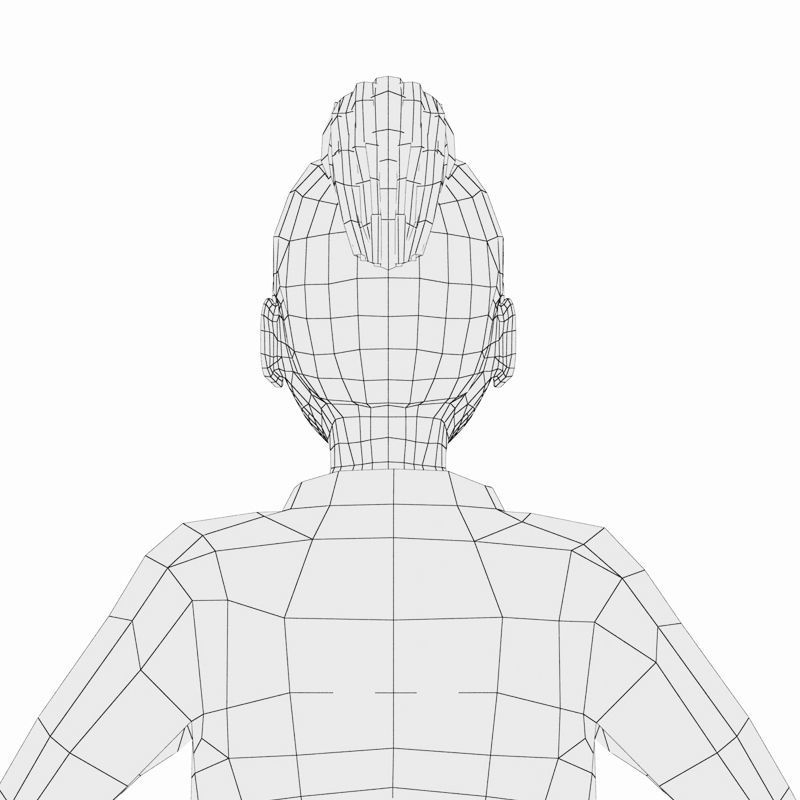 Naomi Low-poly 3D model_12